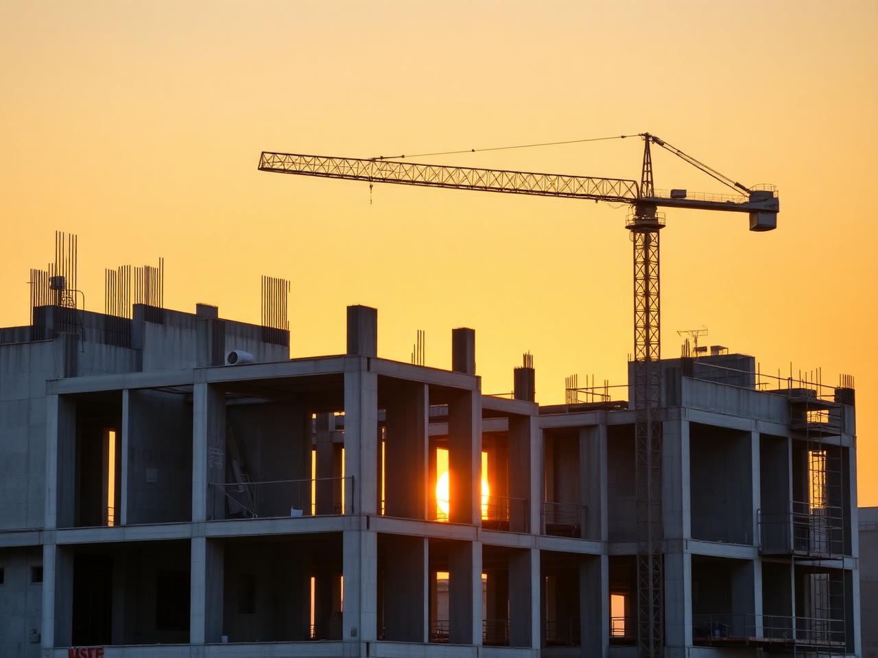 Estructura de edificio residencial